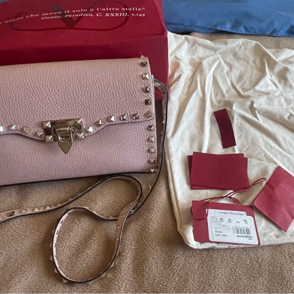 Valentino Pink Studded Women's Bag